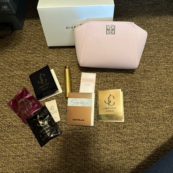 Givenchy Blush Pink Cosmetic Pouch with Fragrance Collection